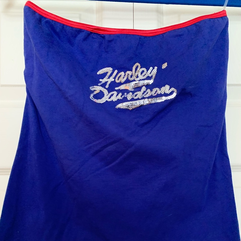 Harley Davidson sequined tube top